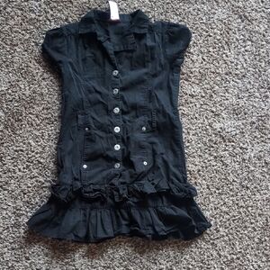 Guess Charcoal Button-Up Blouse